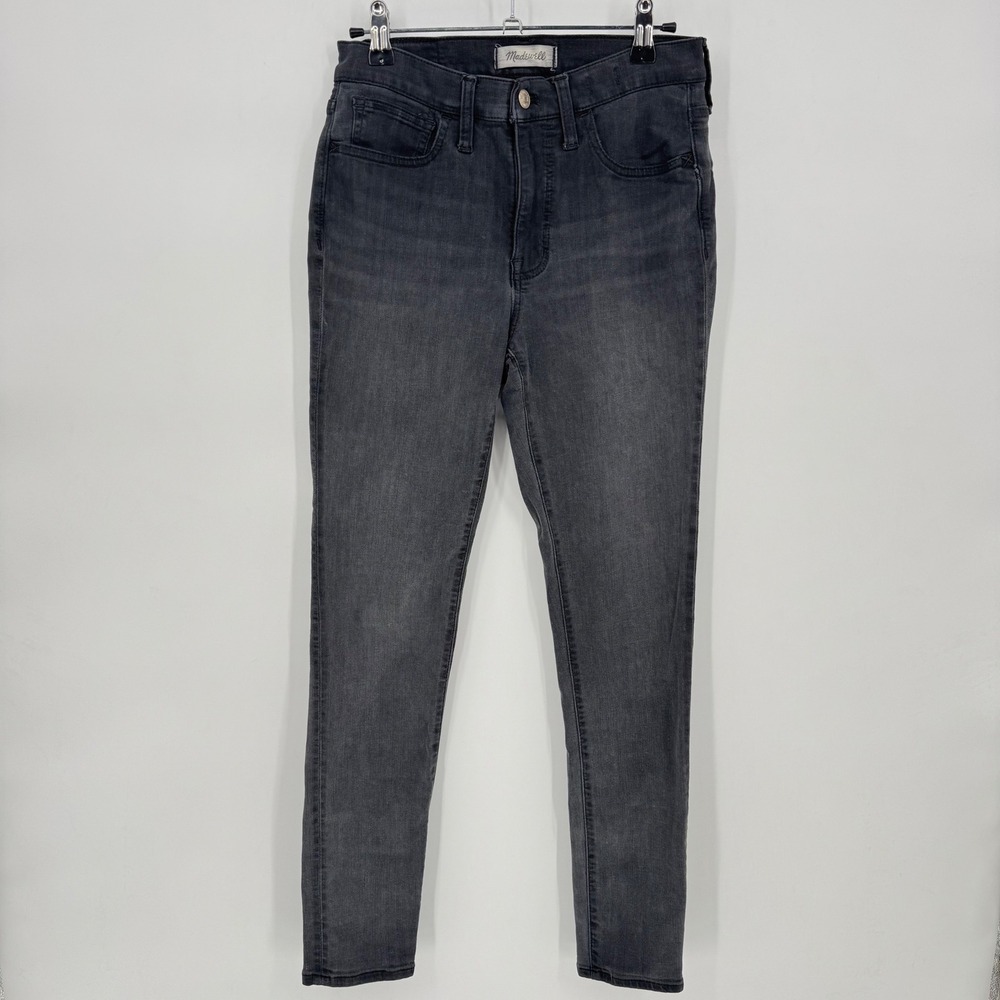 Madewell Roadtripper High Rise Skinny ankle Jeans Charcoal Wash‎ Crop Size 27 - Picture 2 of 8